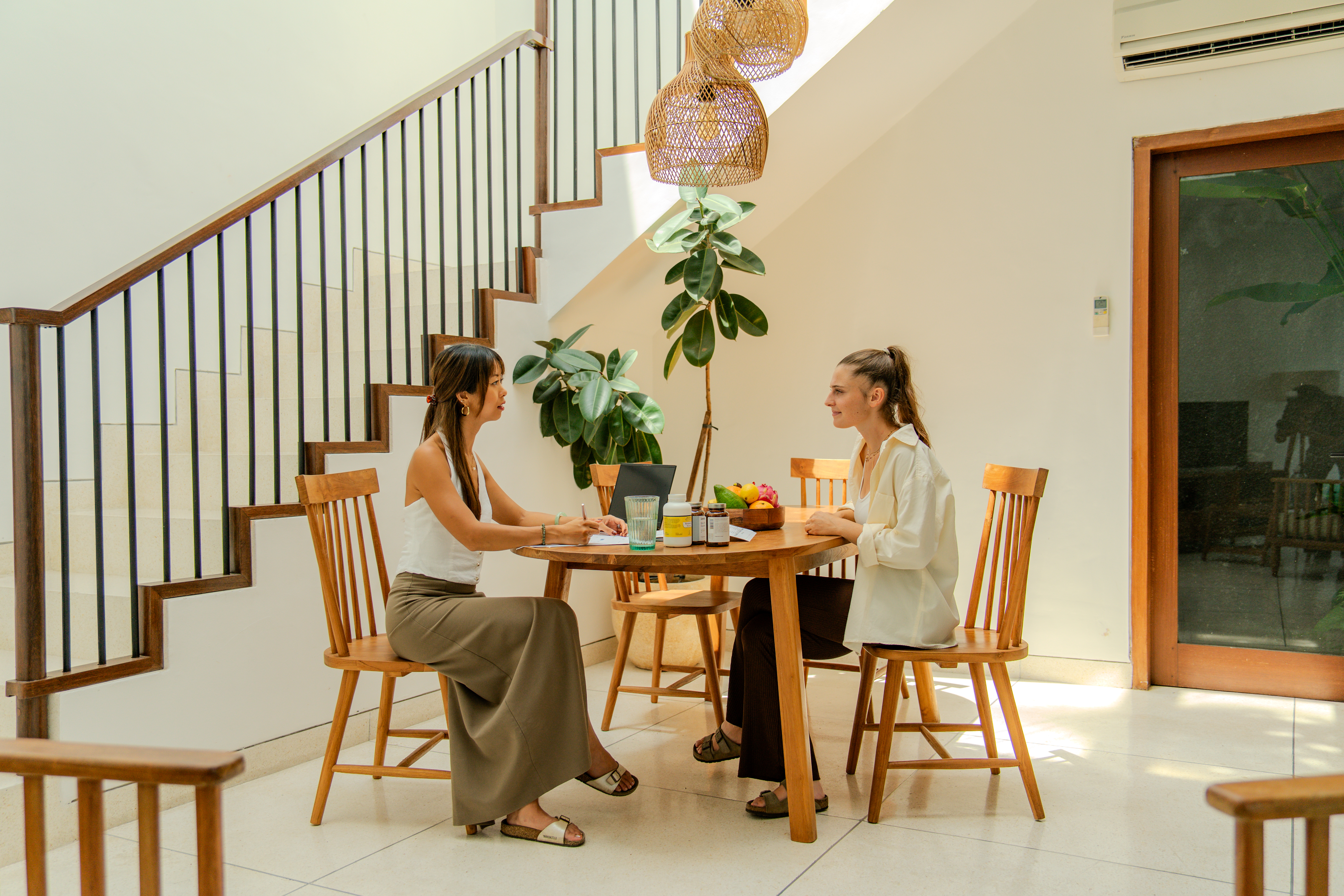 Laura Lam in consultation at The Antidote clinic